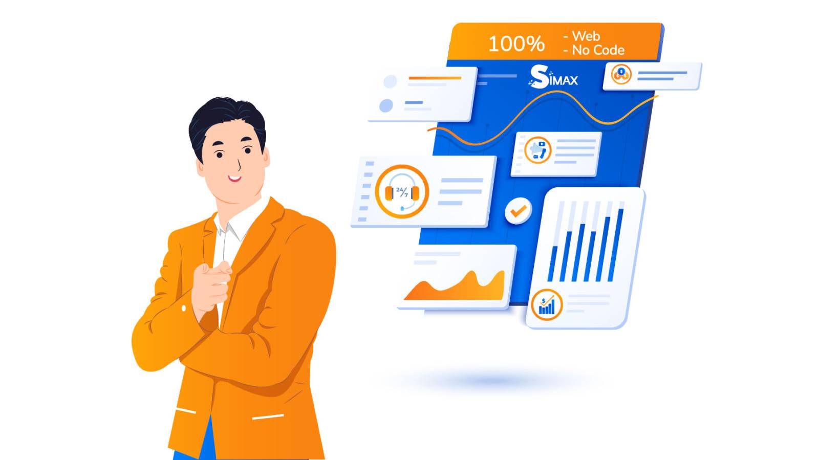 Logiciel ERP-CRM puissant et flexible – SIMAX la solution 100� Web et 100� No Code à Lyon