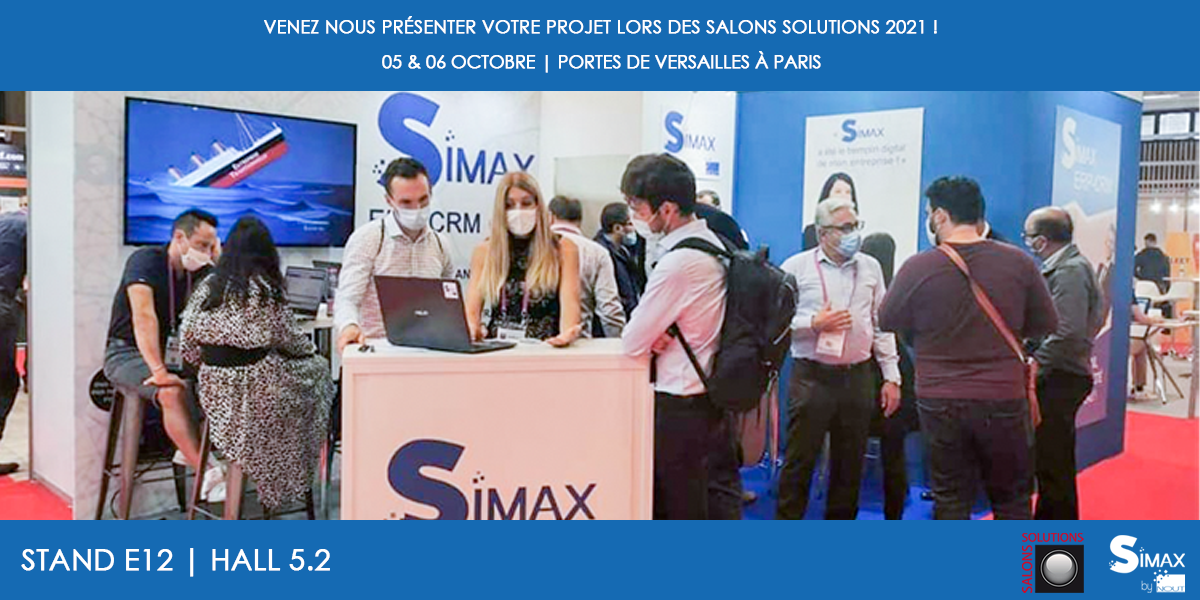 SIMAX ERP CRM by NOUT - Évènement Salons solutions 2021 à Paris